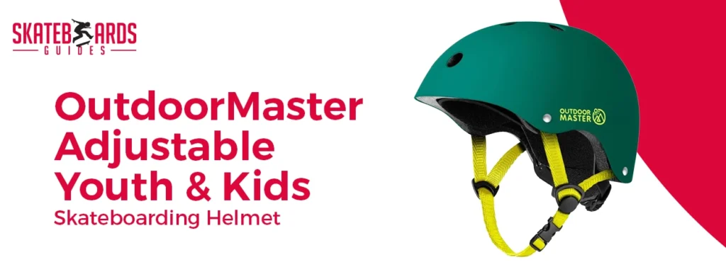 OutdoorMaster Adjustable Youth & Kids Skateboarding Helmet