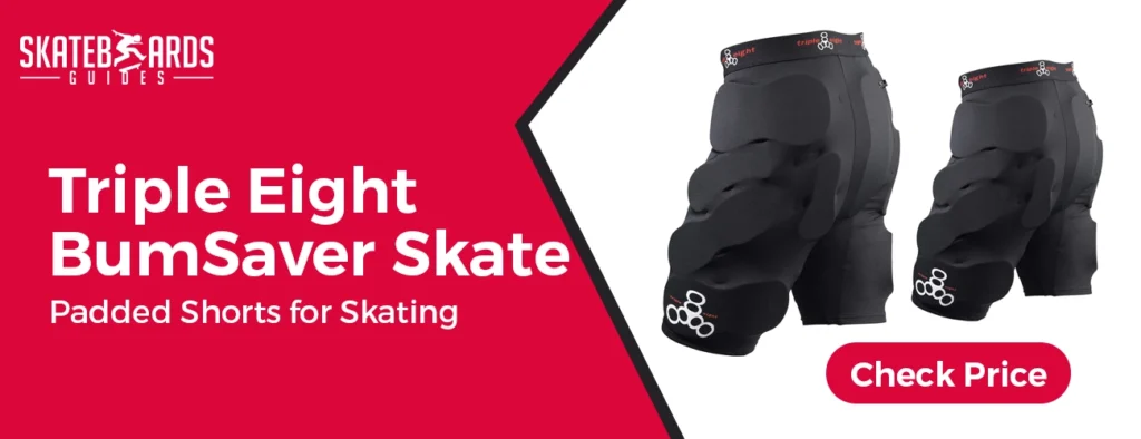 Tipple eight bum saver padded shorts for skateboarding